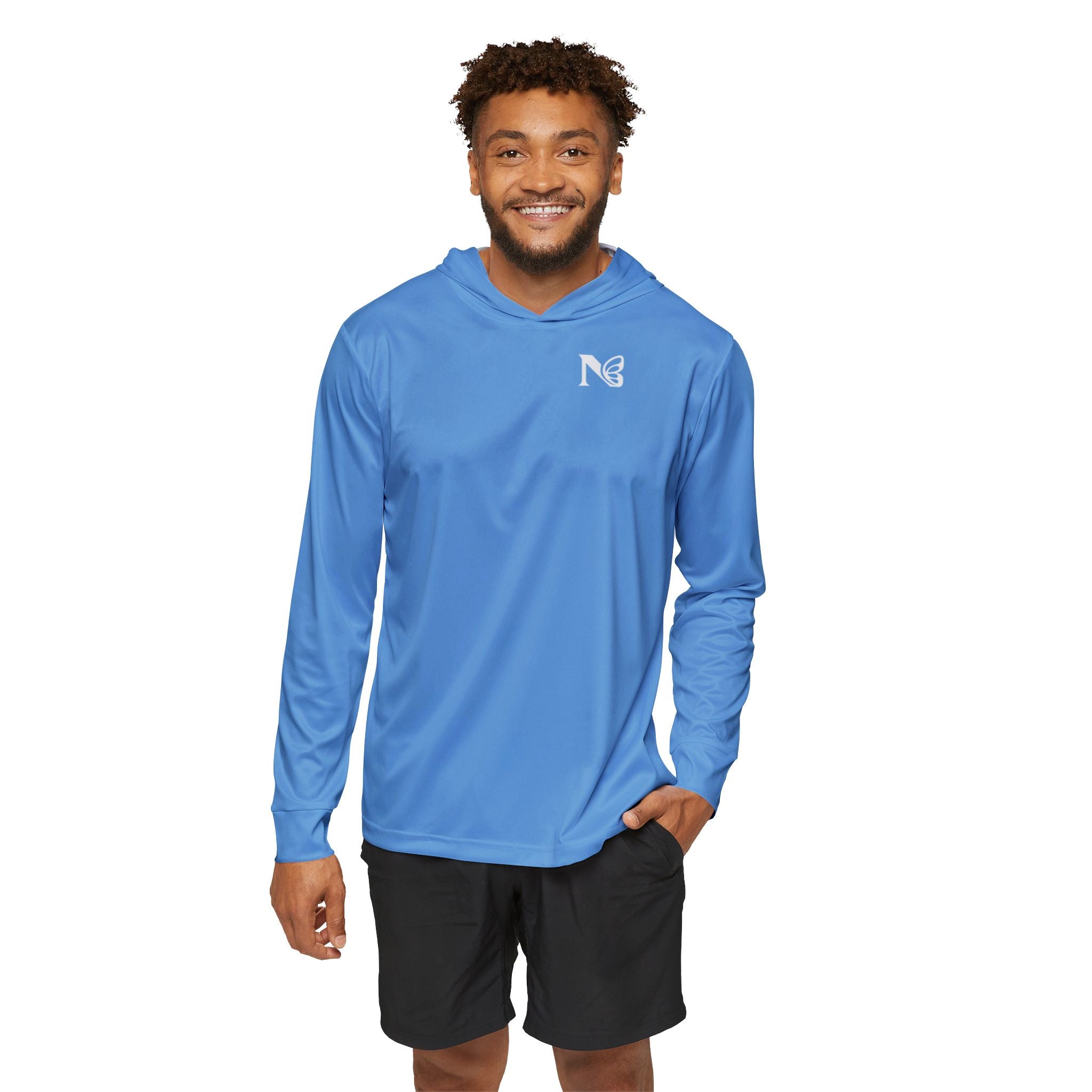 Warmup Hoodie - Lightweight Sports Pullover with Minimal 'N' Logo