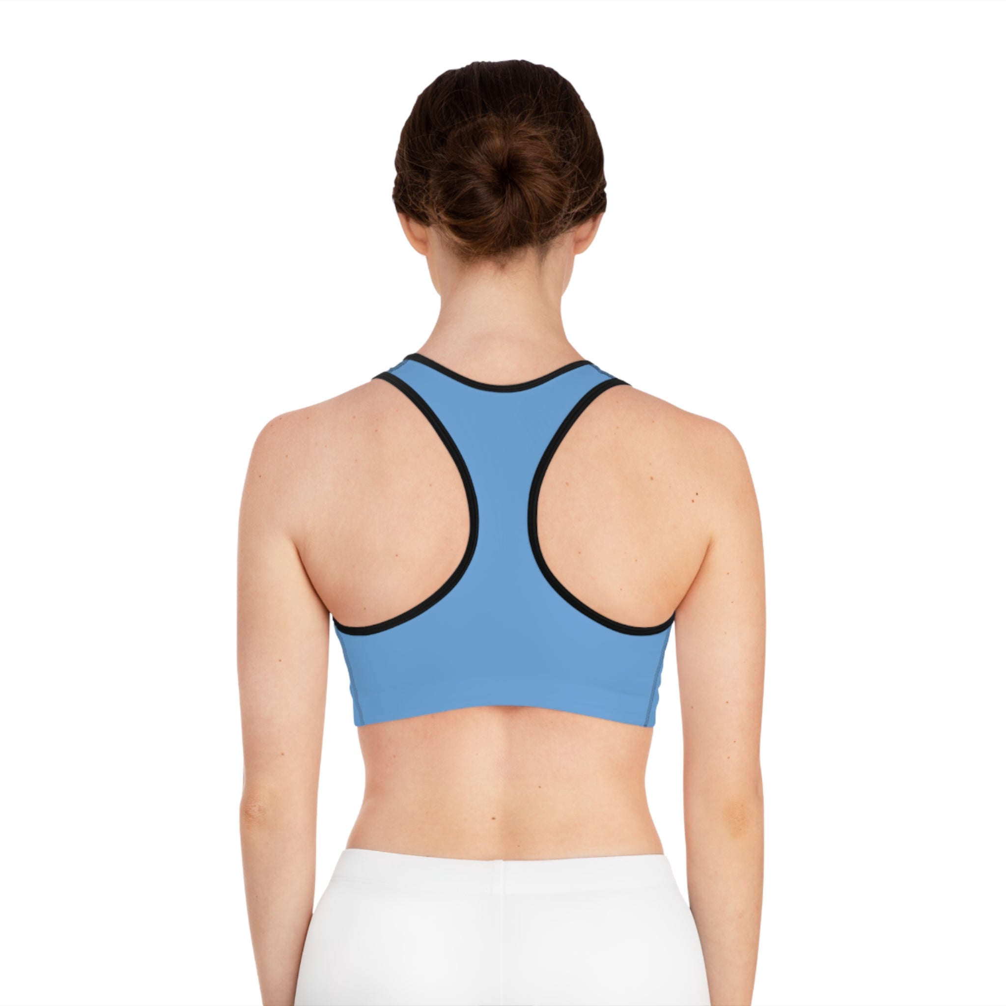 Blue Butterfly 'N' Sports Bra — Lightweight Racerback Activewear