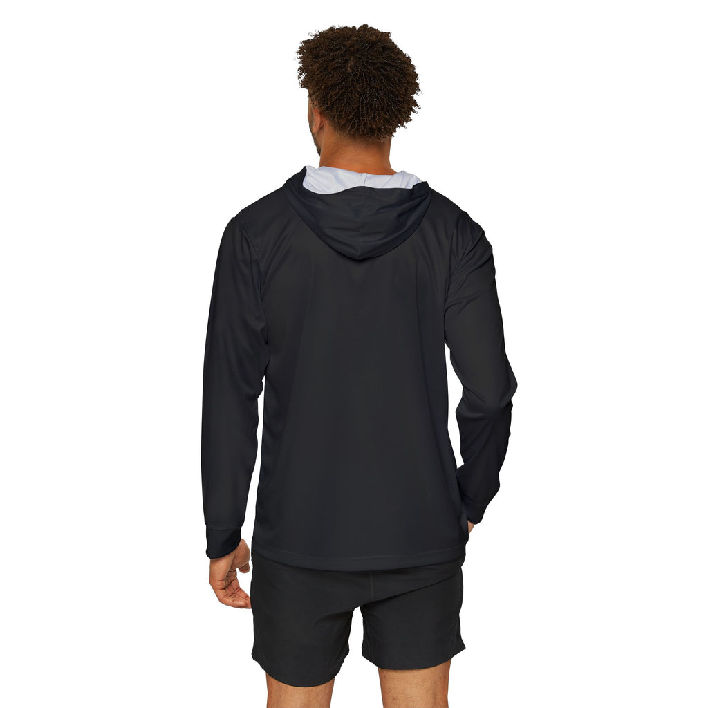 Men's Athletic Warmup Hoodie with Minimal 'N' Chest Logo